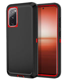 Protege tu Samsung Galaxy S20 FE con una funda resistente en negro y rojo en Guatemala.