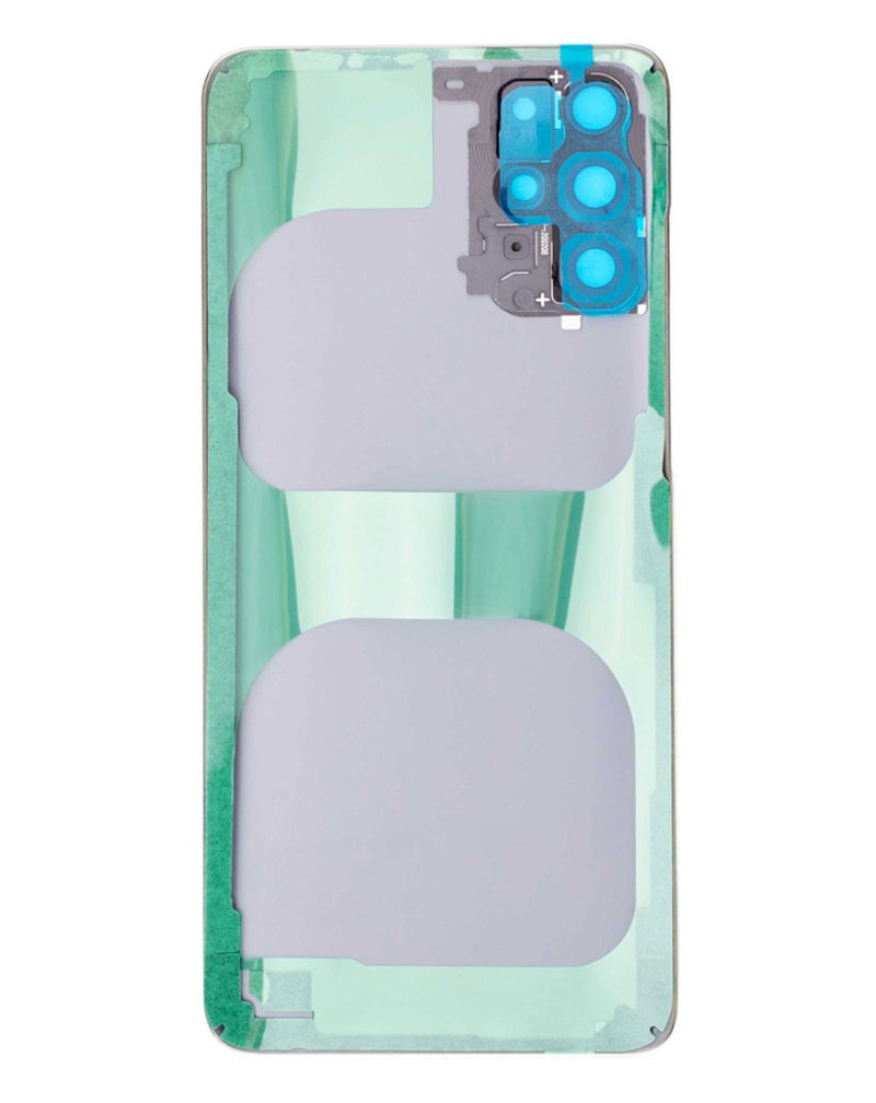Encuentra la tapa trasera con lente de cámara y adhesivo para Galaxy S20 Plus en Guatemala, ideal para reparaciones de Samsung.