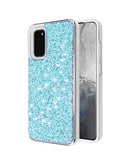 Protege tu Samsung Galaxy S20 Plus con estilo y brillo con esta funda dual layer en color azul en Guatemala.