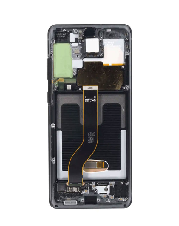 Reparación de pantalla OLED Galaxy S20 Plus 5G en Guatemala, con marco incluido, color Cosmic Black, disponible en mayoristas de repuestos y talleres de reparación.