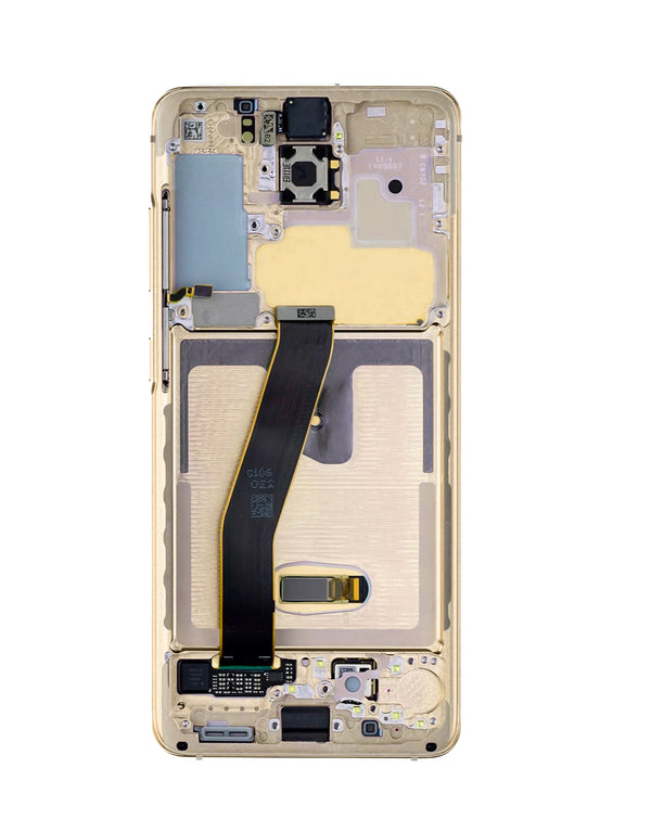 Encuentra la mejor pantalla OLED con marco para Galaxy S20 en Guatemala, ideal para reparaciones con calidad y precio de mayorista.