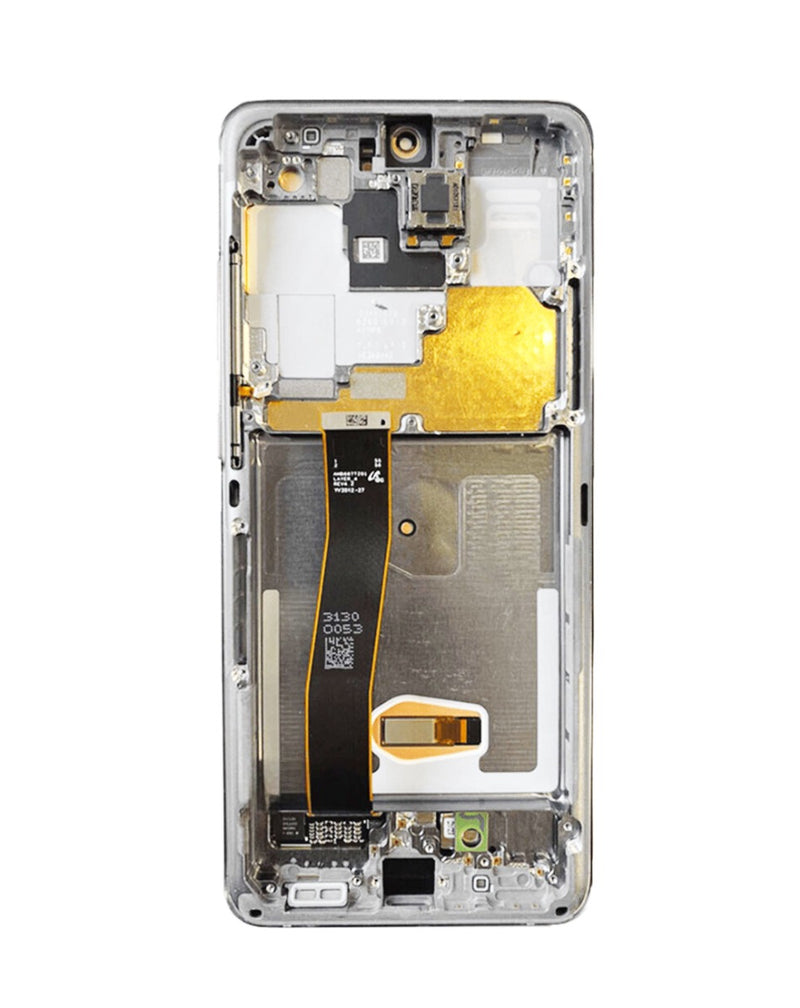 Reparación de pantalla con marco para Samsung Galaxy S20 Ultra G988 (CLOUD WHITE) en Guatemala.