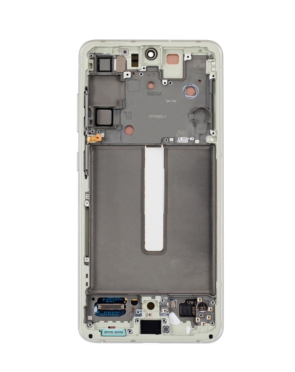 Reparación de pantalla original Samsung Galaxy S21 FE G990 con marco en Guatemala.