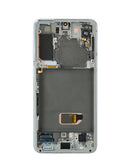 Reparación de pantalla OLED con marco premium para Samsung Galaxy S21 en talleres autorizados en Guatemala.