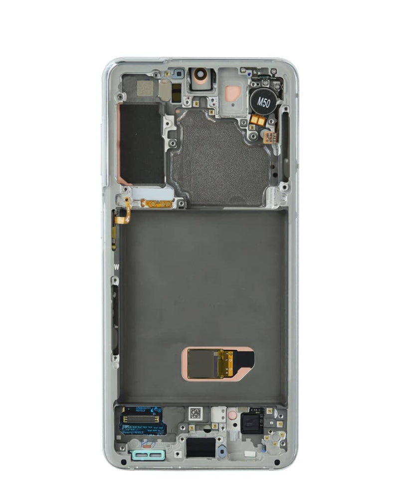 Reparación de pantalla OLED con marco premium para Samsung Galaxy S21 en talleres autorizados en Guatemala.