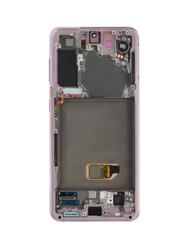 Reparación de pantalla OLED con marco para Samsung Galaxy S21 en Guatemala, pantalla original y de alta calidad.
