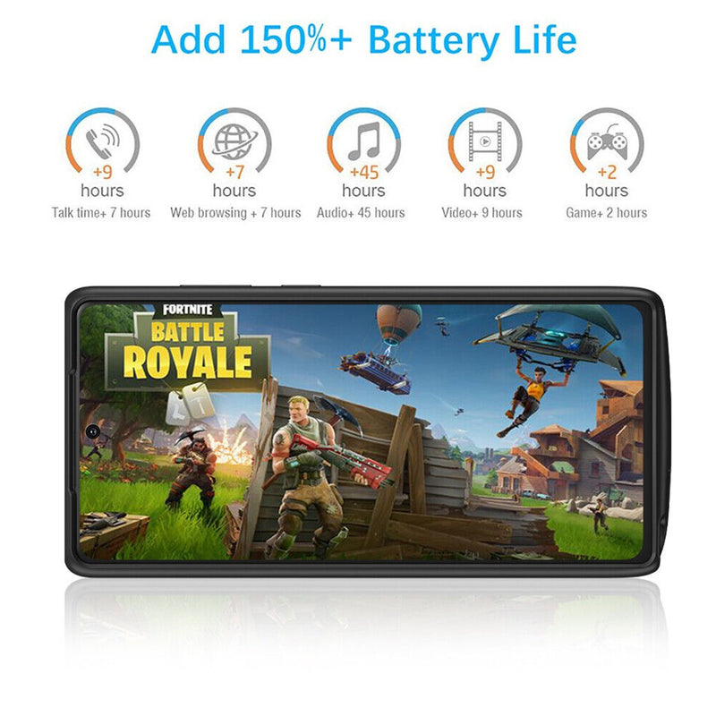 Protege tu Galaxy S21 Ultra con una funda protectora de carga slim de 4700mAh en Guatemala.