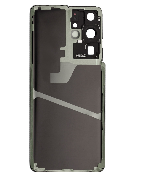 Tapa trasera con lente de cámara y adhesivo para Galaxy S21 Ultra en Guatemala.