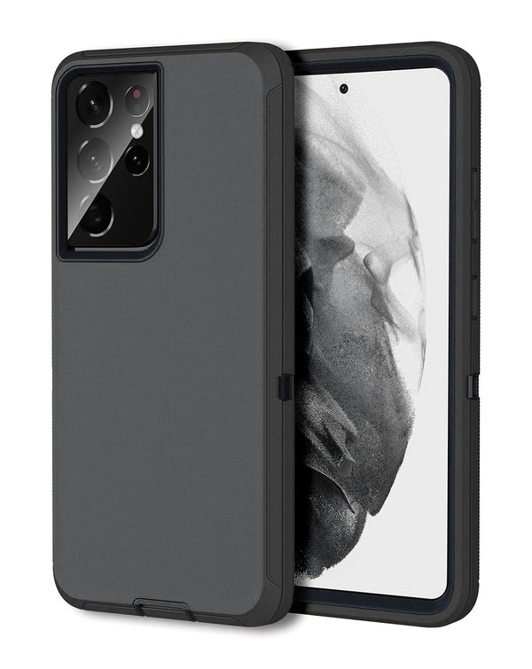 Protector de alta resistencia para Samsung Galaxy S21 Ultra en Guatemala, comprar funda heavy duty color negro.