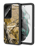Venta de funda heavy duty CAMO BLACK para Samsung Galaxy S21 Ultra en Guatemala, ideal para proteger tu dispositivo en talleres autorizados.