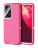 Encuentra la mejor funda heavy duty para Samsung Galaxy S21 Ultra en Guatemala en color HOT PINK & WHITE.
