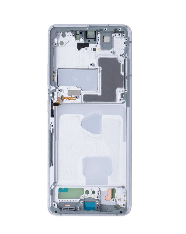 Encuentra la mejor carcasa marco medio plateada para Samsung Galaxy S21 Ultra en Guatemala, en nuestro taller de reparaciones de carcasas para teléfonos móviles.