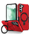 Estuche rígido con anillo de soporte para Samsung Galaxy S22 en color rojo, ideal para proteger tu dispositivo en Guatemala.