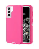 Compra el mejor case pesado Samsung Galaxy S22 Plus en Guatemala, disponible en color HOT PINK & WHITE, ideal para proteger tu teléfono en talleres de accesorios telefónicos.