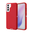 Encuentra la mejor carcasa heavy duty para tu Samsung Galaxy S22 Plus en Guatemala con protección en color rojo y blanco.
