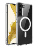 Protege tu Samsung Galaxy S21 con un case transparente que permite la carga inalámbrica en Guatemala.