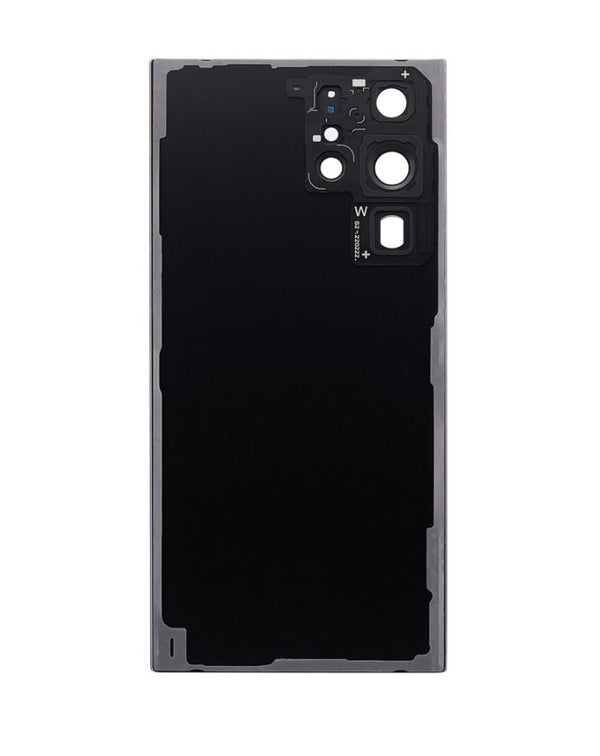 Tapa trasera con lente de cámara y adhesivo para Samsung Galaxy S22 Ultra en Guatemala, ideal para reparaciones y mayoristas de repuestos.