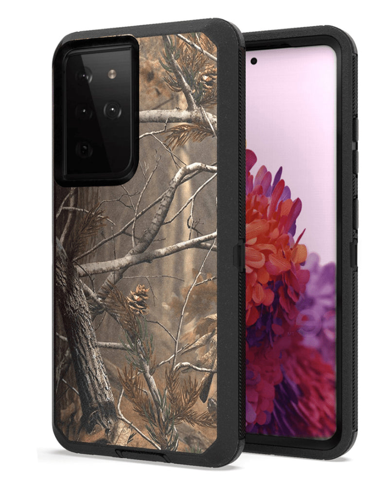 Encuentra la funda heavy duty Samsung Galaxy S22 Ultra CAMO BLACK en Guatemala para proteger tu dispositivo en talleres de accesorios para móviles.