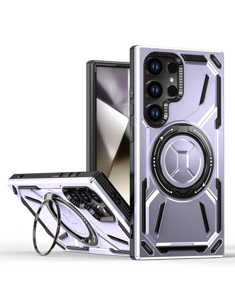 Protector resistente de cuerpo completo con soporte para anillo integrado para Galaxy S22 Ultra en Guatemala, mayorista de accesorios para celulares.
