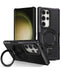 Protector rígido para Galaxy S22 Ultra en color negro con soporte, ideal para proteger tu dispositivo en Guatemala.