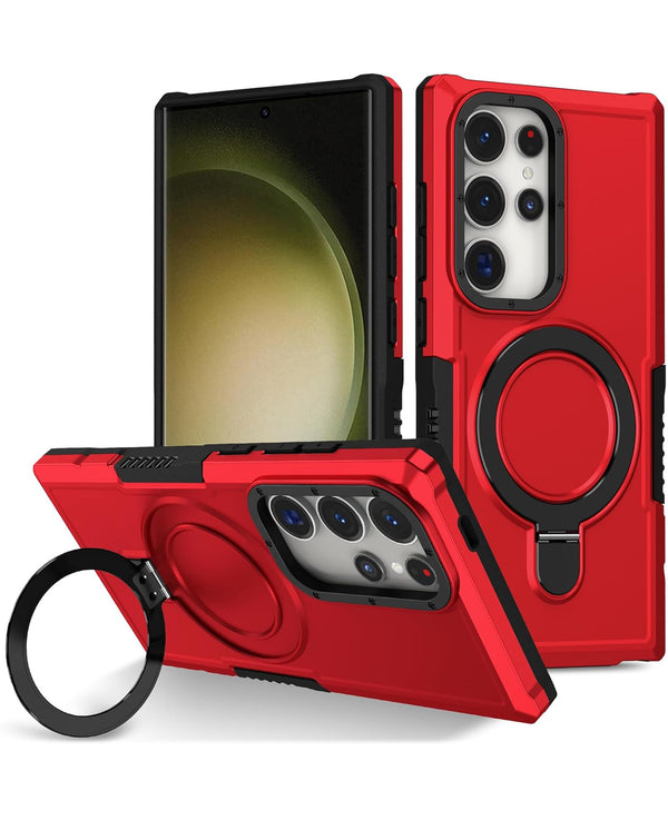 Protector de PC rígido con anillo para Galaxy S22 Ultra, ideal para proteger tu teléfono en Guatemala.