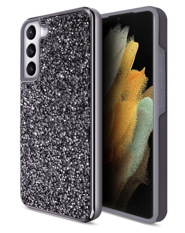 Encuentra la funda Galaxy S23 Plus Bling Diamond Crystal de doble capa en Guatemala, ideal para proteger tu teléfono con estilo.
