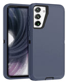 Encuentra la mejor protección para tu Samsung Galaxy S23 FE en Guatemala con este resistente estuche heavy duty en azul oscuro y negro.