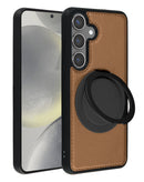 Encuentra la mejor funda de cuero delgada con soporte para carga inalámbrica para tu Samsung Galaxy S23FE en Guatemala.