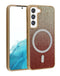 Encuentra la mejor funda con carga inalámbrica bling diamond crystal en color dorado para Samsung Galaxy S23 Plus en Guatemala.