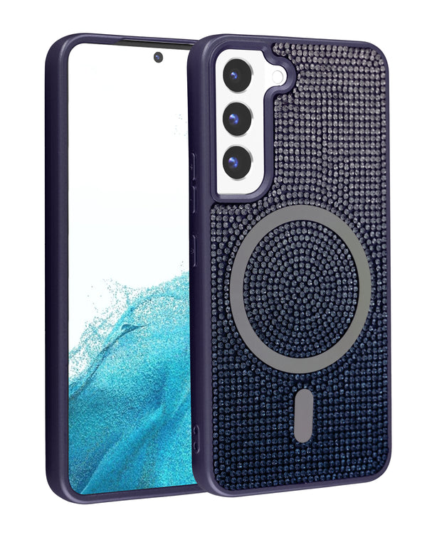 Compra la funda con carga inalámbrica Bling Diamond Crystal PURPLE para Samsung Galaxy S23 Plus en Guatemala.