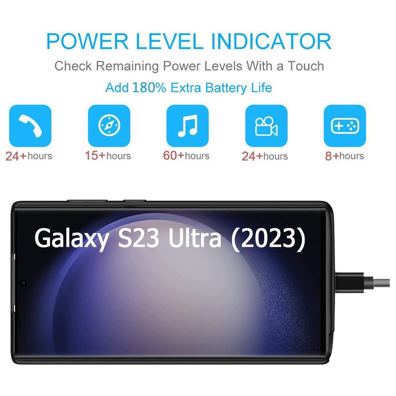 Encuentra el mejor estuche de carga protector para Samsung Galaxy S23 Ultra en Guatemala con capacidad de 4800mAh.