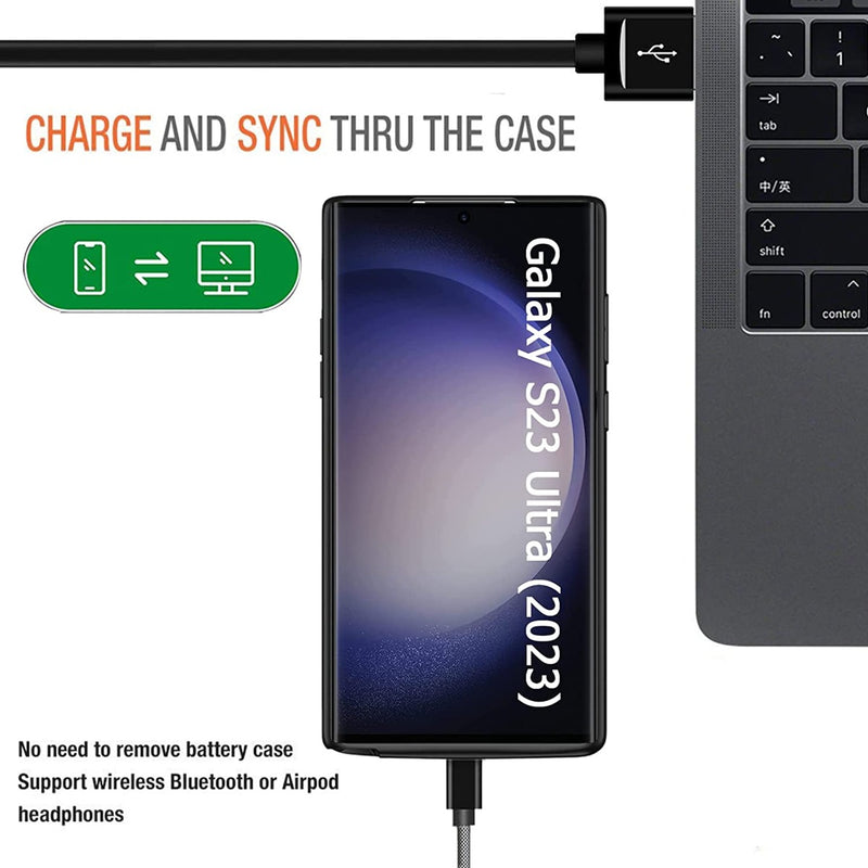 Encuentra el mejor estuche de carga protector para Samsung Galaxy S23 Ultra en Guatemala con capacidad de 4800mAh.