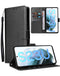 Funda de cuero Galaxy S23 Ultra con ranura para tarjeta - BLACK