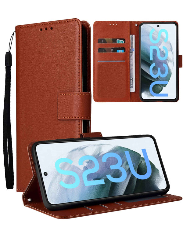 Encuentra la mejor funda cartera de cuero con ranura para tarjetas para tu Samsung Galaxy S23 Ultra en Guatemala.