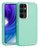 Encuentra la mejor protección para tu Samsung Galaxy S23 Ultra en Guatemala con esta resistente y elegante funda Heavy Duty en color teal claro.
