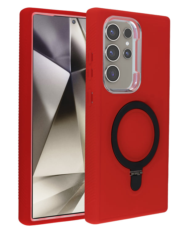 Encuentra el mejor case heavy duty con carga inalámbrica y kickstand para Samsung Galaxy S23 Ultra en Guatemala.