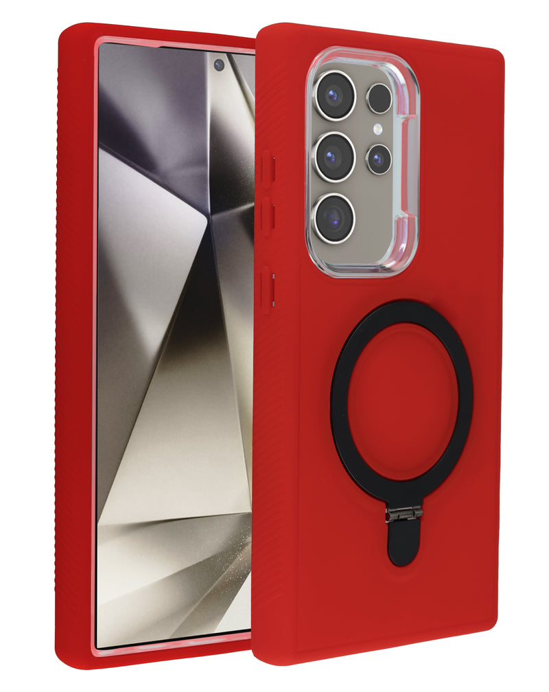 Encuentra el mejor case heavy duty con carga inalámbrica y kickstand para Samsung Galaxy S23 Ultra en Guatemala.