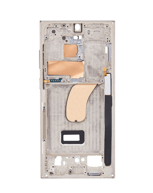 Reparación de marco central Samsung Galaxy S23 Ultra en Guatemala, servicio de mayorista con etiqueta de Service Pack CREAM.