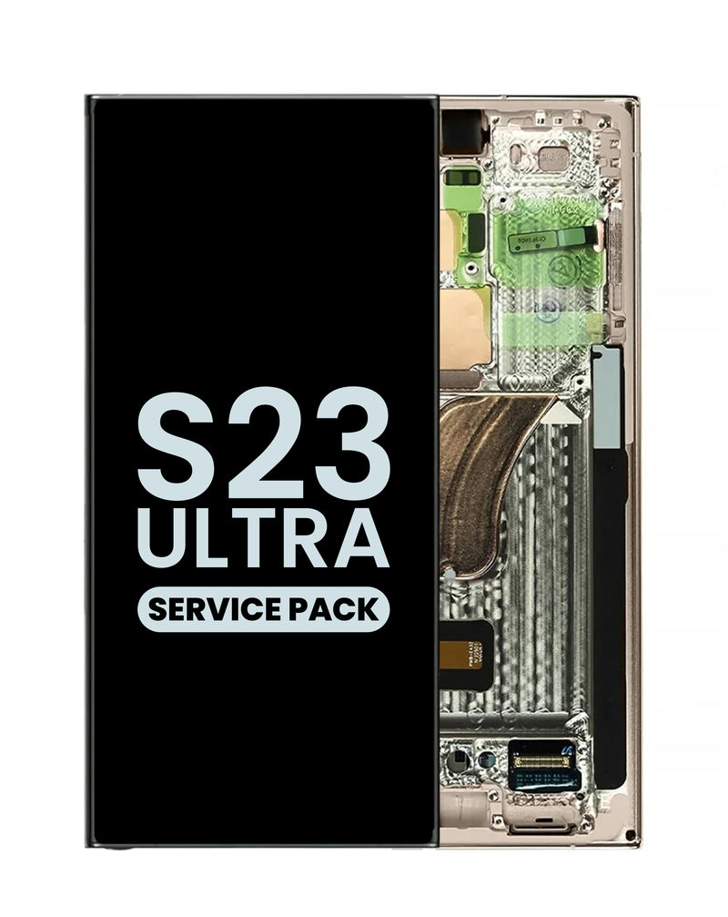 Reparación de pantalla original OLED con marco para Samsung Galaxy S23 Ultra en Guatemala.