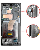 Reparación de pantalla OLED con marco para Samsung Galaxy S23 Ultra S918 en Guatemala.