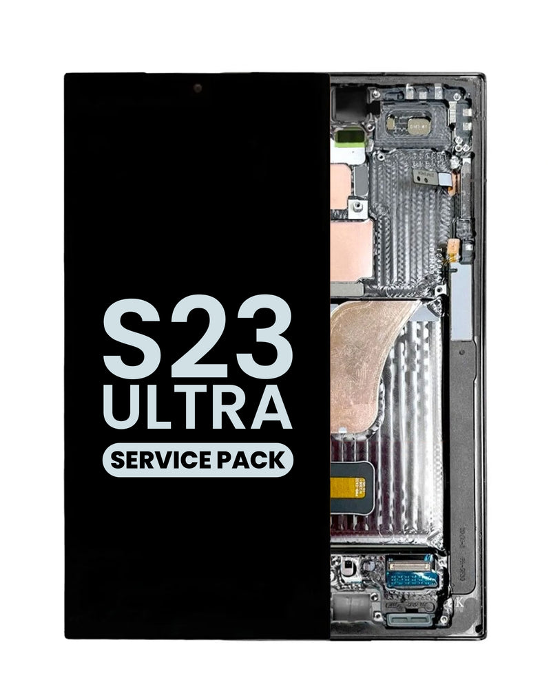 Reparación de pantalla OLED con marco para Samsung Galaxy S23 Ultra S918 en Guatemala.