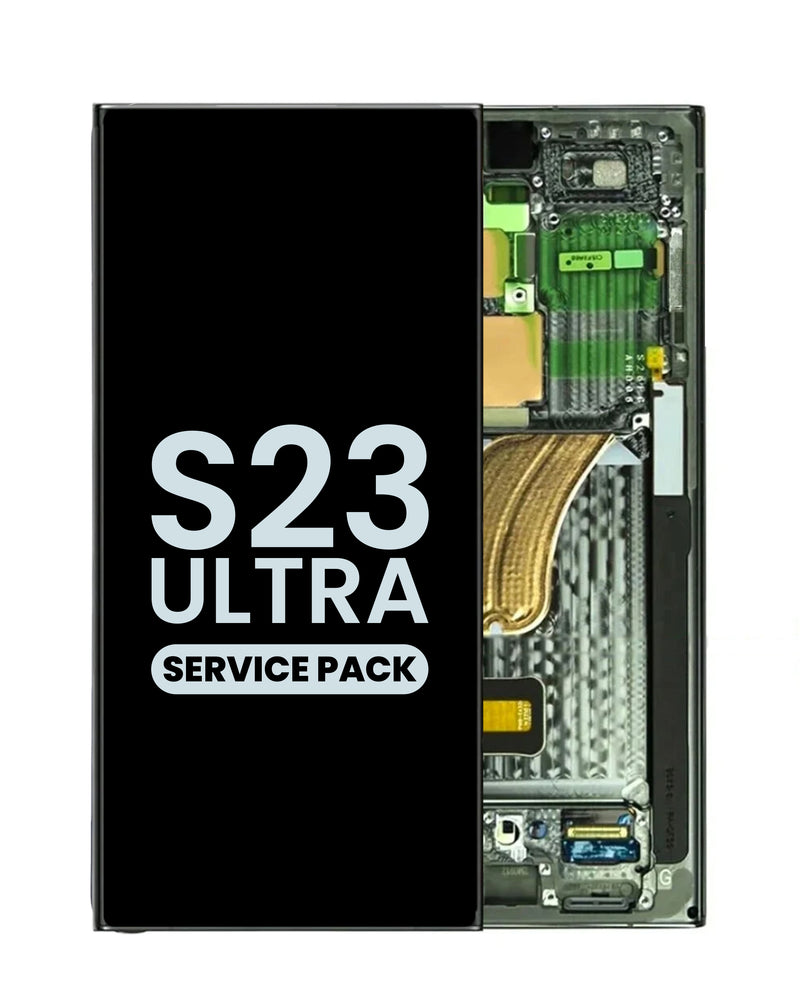 Encuentra la pantalla OLED con marco original para Samsung Galaxy S23 Ultra en Guatemala, al mejor precio de mayorista, en talleres de reparaciones autorizados.