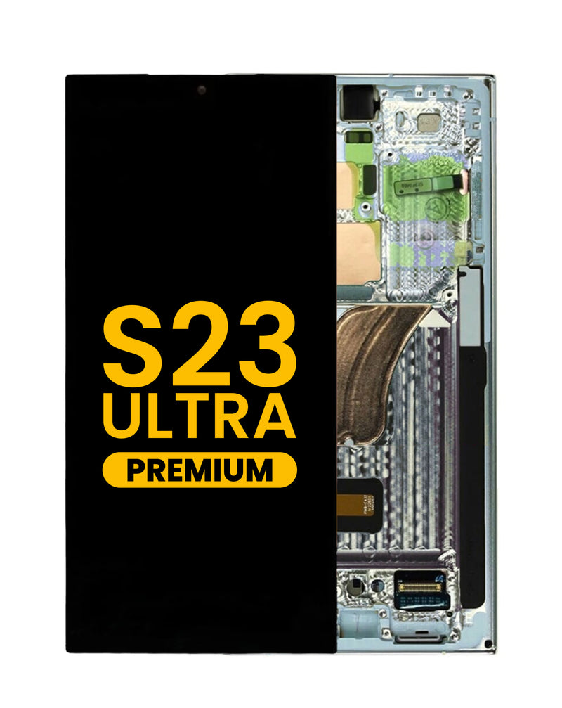 Reparación de pantalla OLED con marco para Galaxy S23 Ultra en Guatemala.