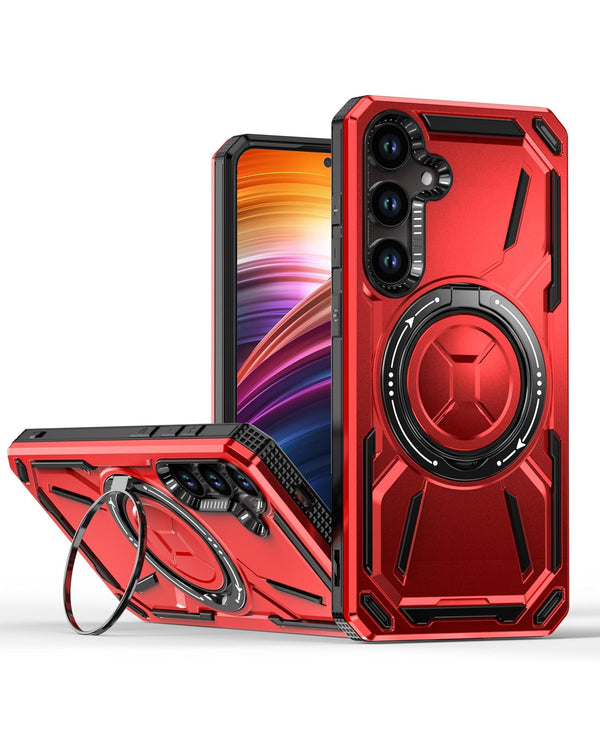 Funda robusta antichoque con portador de anillo incorporado Galaxy S24FE - RED