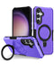 Encuentra el mejor case duro a prueba de golpes para tu Galaxy S24FE en Guatemala con soporte de anillo en color morado en nuestro taller de reparación y accesorios.