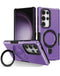 Protege tu Samsung Galaxy S24 Ultra con esta funda rígida antichoque color morado y anillo sujetador en Guatemala.