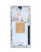 Encuentra la carcasa central Service Pack para Samsung Galaxy S24 Ultra en Guatemala, disponibible en color titanio, gris, violeta y naranja.