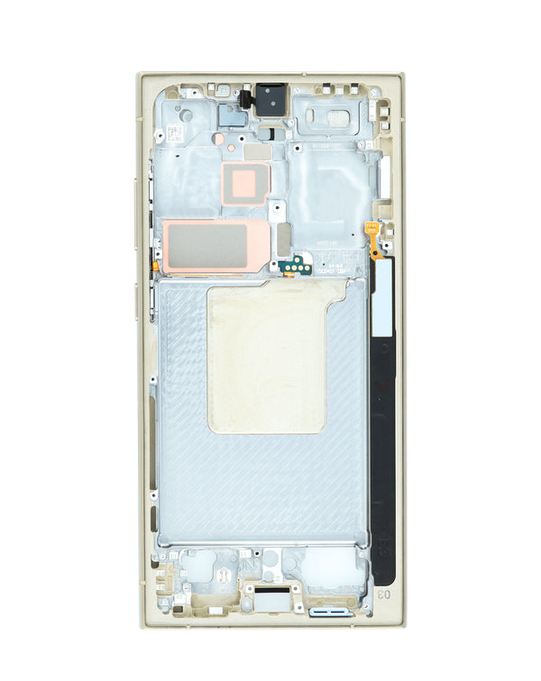 Encuentra la carcasa de marco medio en color Titanium Yellow para tu Samsung Galaxy S24 Ultra en Guatemala.