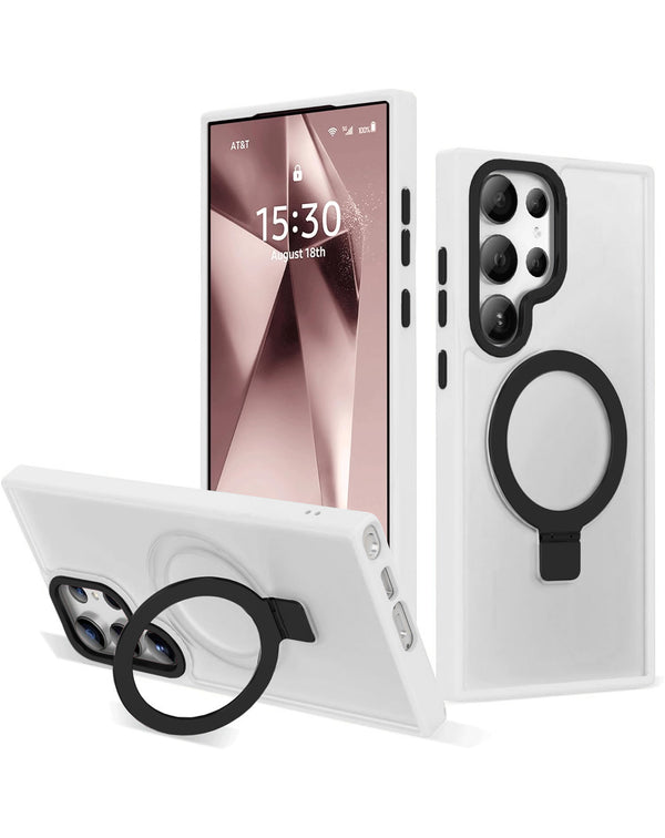 Encuentra el mejor case de carga inalámbrica para Galaxy S24 Ultra en Guatemala con Ring Stand y diseño de carbono en CLEAR.