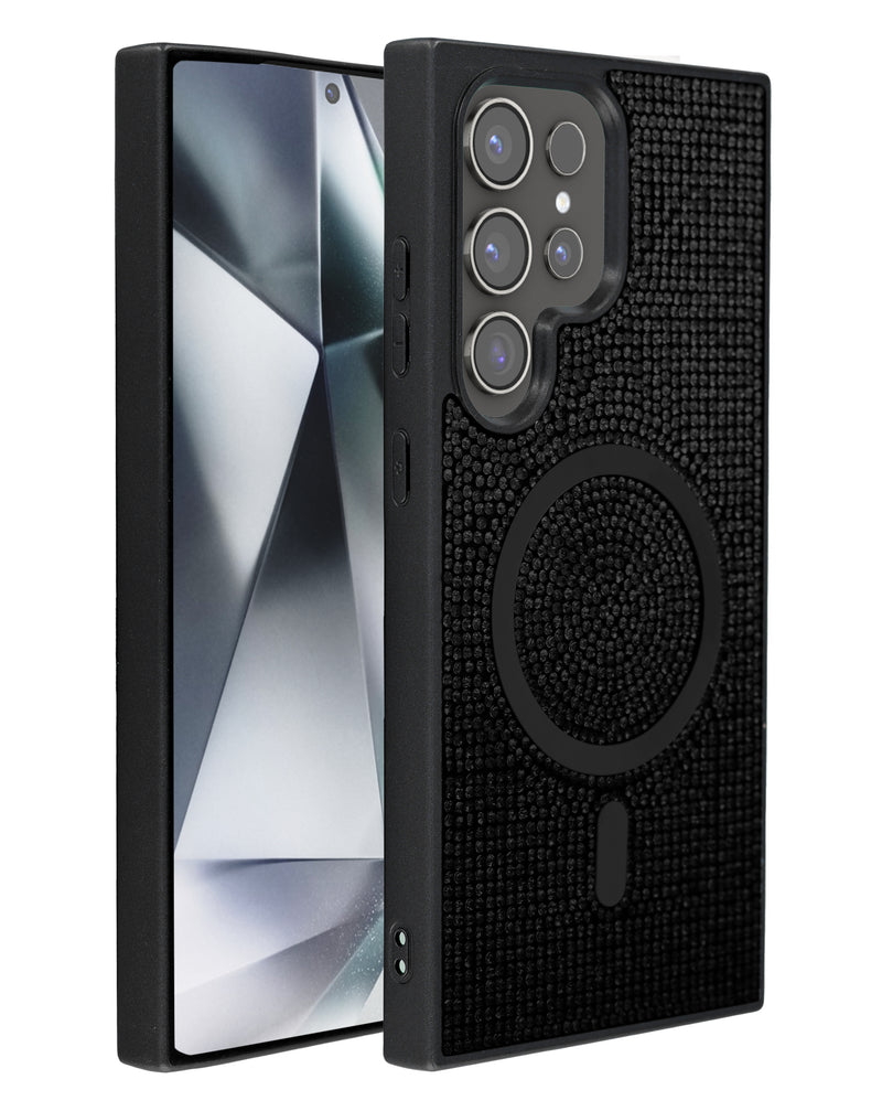 Encuentra la mejor funda con carga inalámbrica Bling Diamond Crystal para Samsung Galaxy S24 Ultra en Guatemala a precios de mayorista.